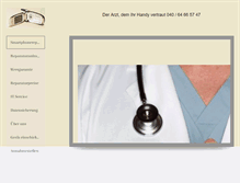 Tablet Screenshot of diehandyklinik.de